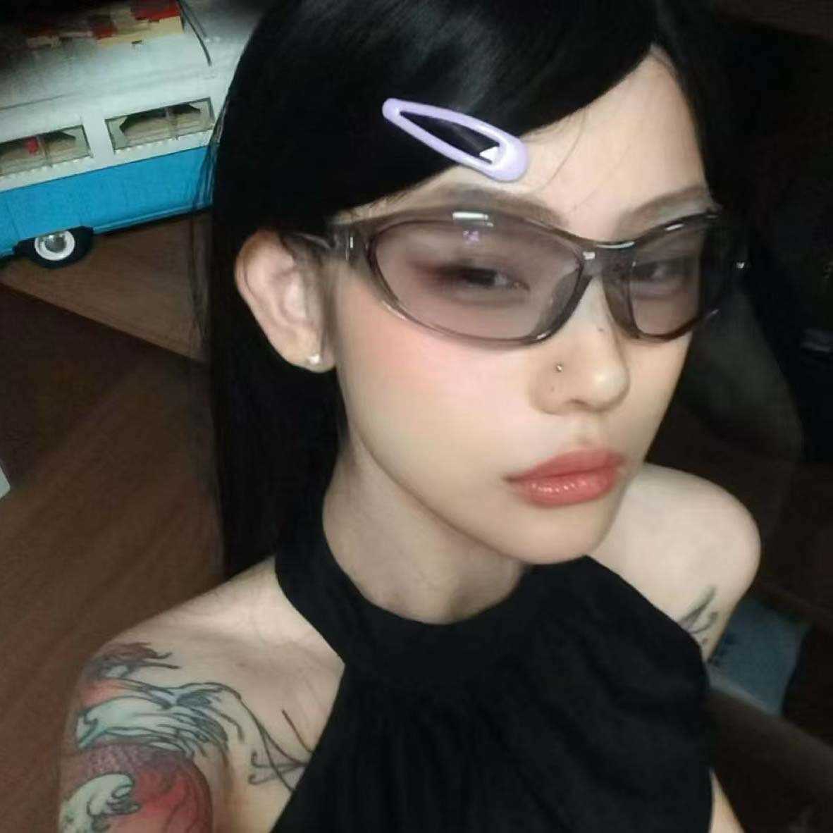 2026 Sweet and Cool Y2K Fashion Polarized Sunglasses for Women Trendy and Versatile Outdoor Sports Sunglasses S260304