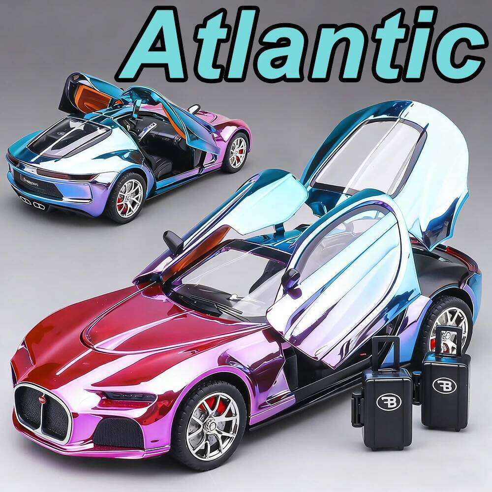 1:24 Atlantic Lambor LP770 Miniature Sportscar Alloy Diecast Model Toy Front Wheel Steering Doors Opened Cars Exquisite Ornament Z260307