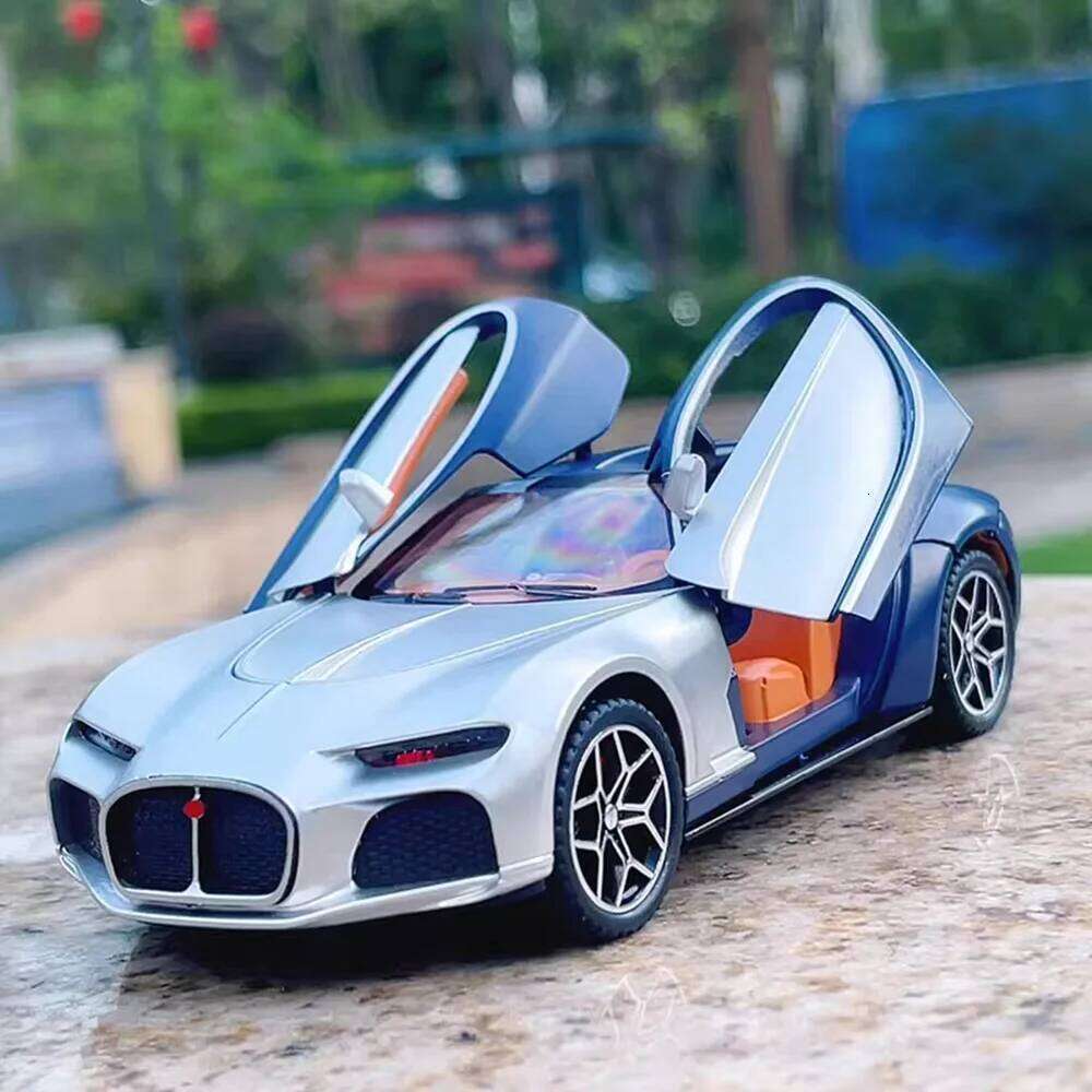 1:32 Scale Atlantic Bolide Cars Toys Diecast Alloy Model Doors Opened Light Music Pull Back Simulation Models Collecting Hobbies Z260306