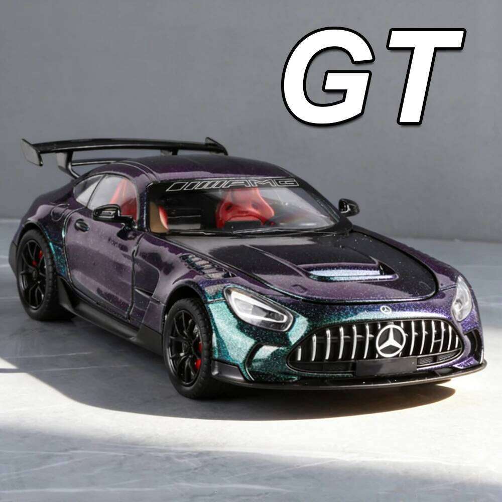1:24 GT GLE350 Toys Miniature Models Diecast Cars Sound Light Pull Back 4 Doors Opened Front Wheel Steering Car Toy for Children Z260306