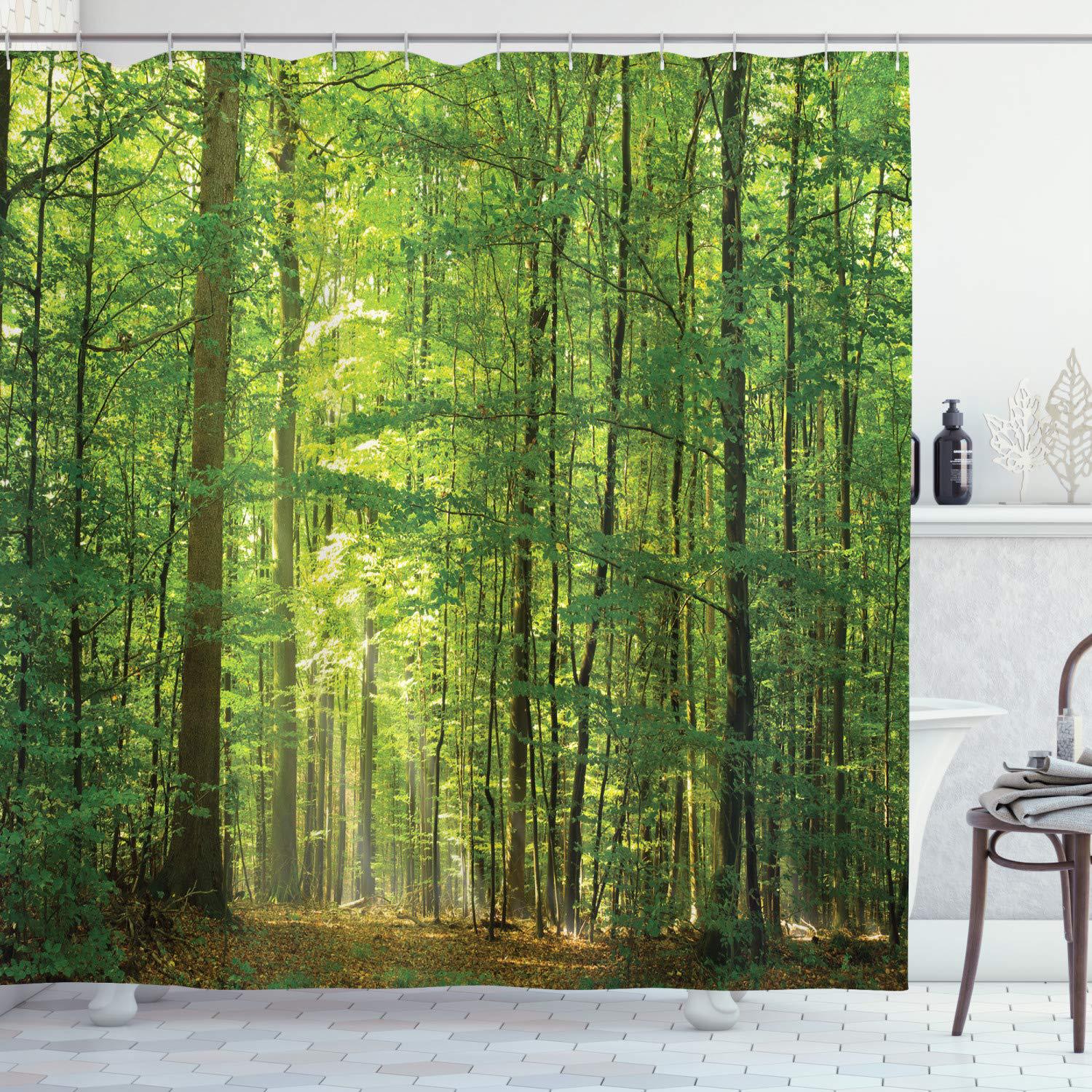 YL-38312 Orange Shower Curtain with Triangular Mosaic Shapes and Patterns featuring Abstract Pixel Effect; Waterproof Shower