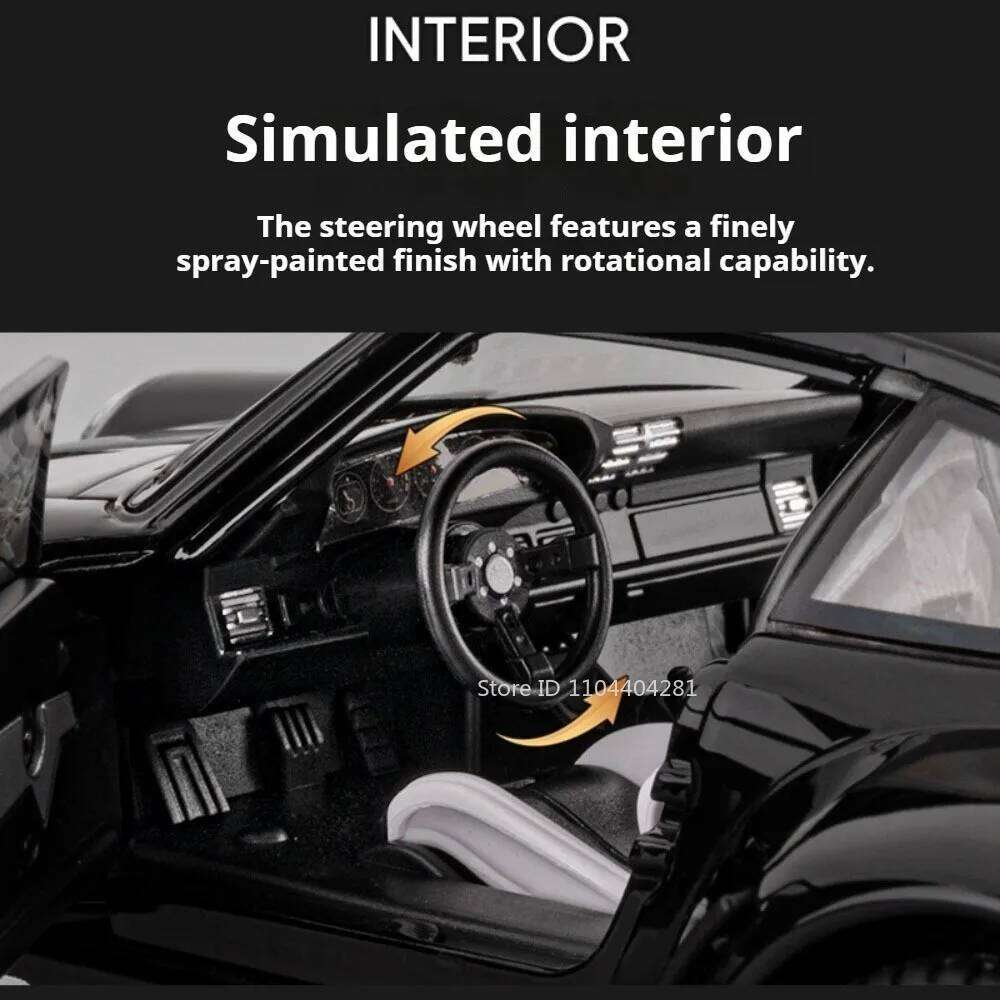 1:22 RWB 993 NA1 Miniature Sports Car Models Diecast Alloy Toys Doors Opened Sound Light Pull Back Vehices Collectible Ornaments Z260307