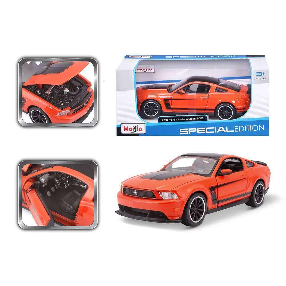 Maisto 1:24 Ford Mustang Boss 302 Series simulation alloy car model crafts decoration collection toy gift Z260306