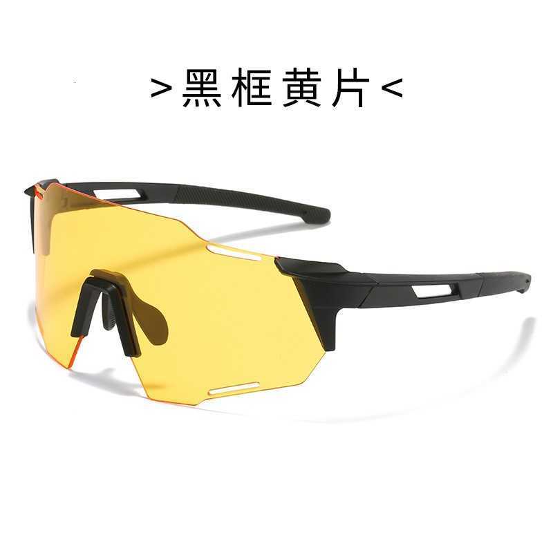 2023 Outdoor Cycling One-piece Sunglasses Men and Women Sports Mirror Windproof Sand Colorful Sunshade Eye Protection Sunglasses S260304