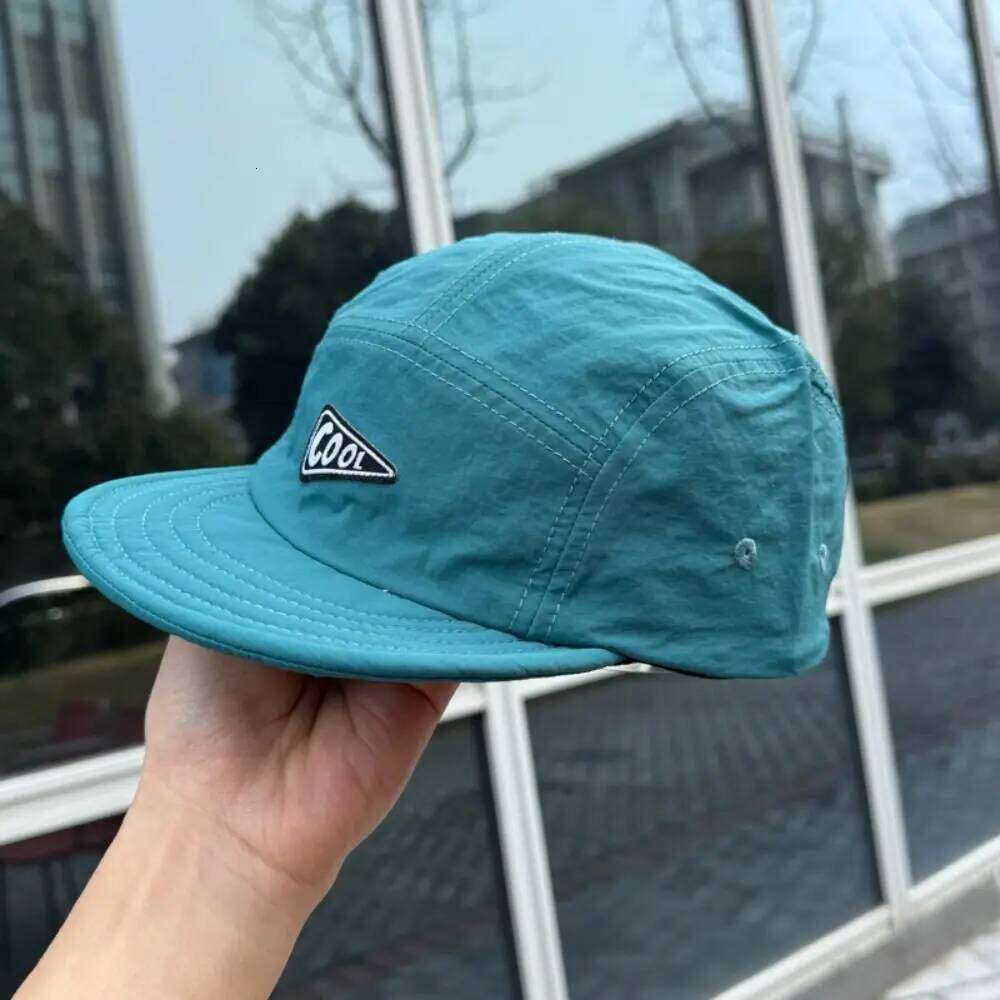 Korean Style Short Brim Hat Quick Drying Sunscreen Letter Baseball Soild Color Cotton Casual Duckbill Cap Girls Y260304