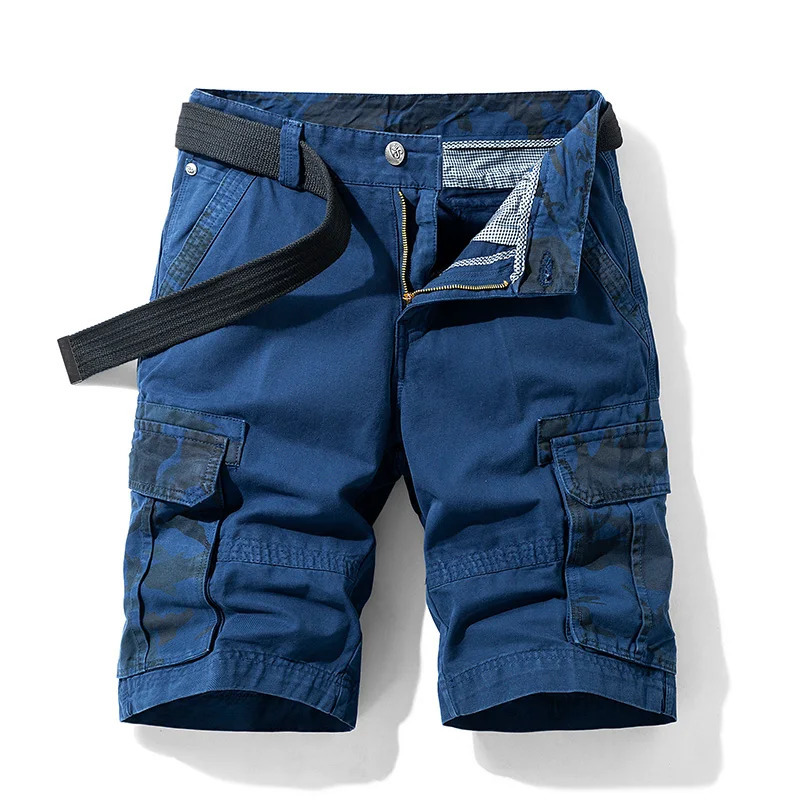 Summer Men Cargo Camouflage Shorts Mens Cotton Beach Multi Pocket Shorts Man Spring Casual Joggers Shorts Male Drop 260304