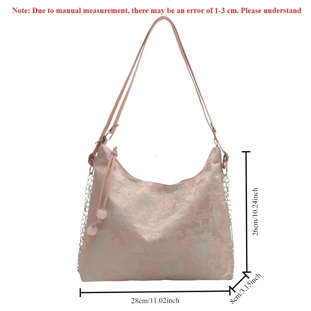 Elegant Chinese Style Backpack Large Capacity Multipurpose Womens Shoulder Bag Exquisite Embroidery Ancient Underarm Travel 260307