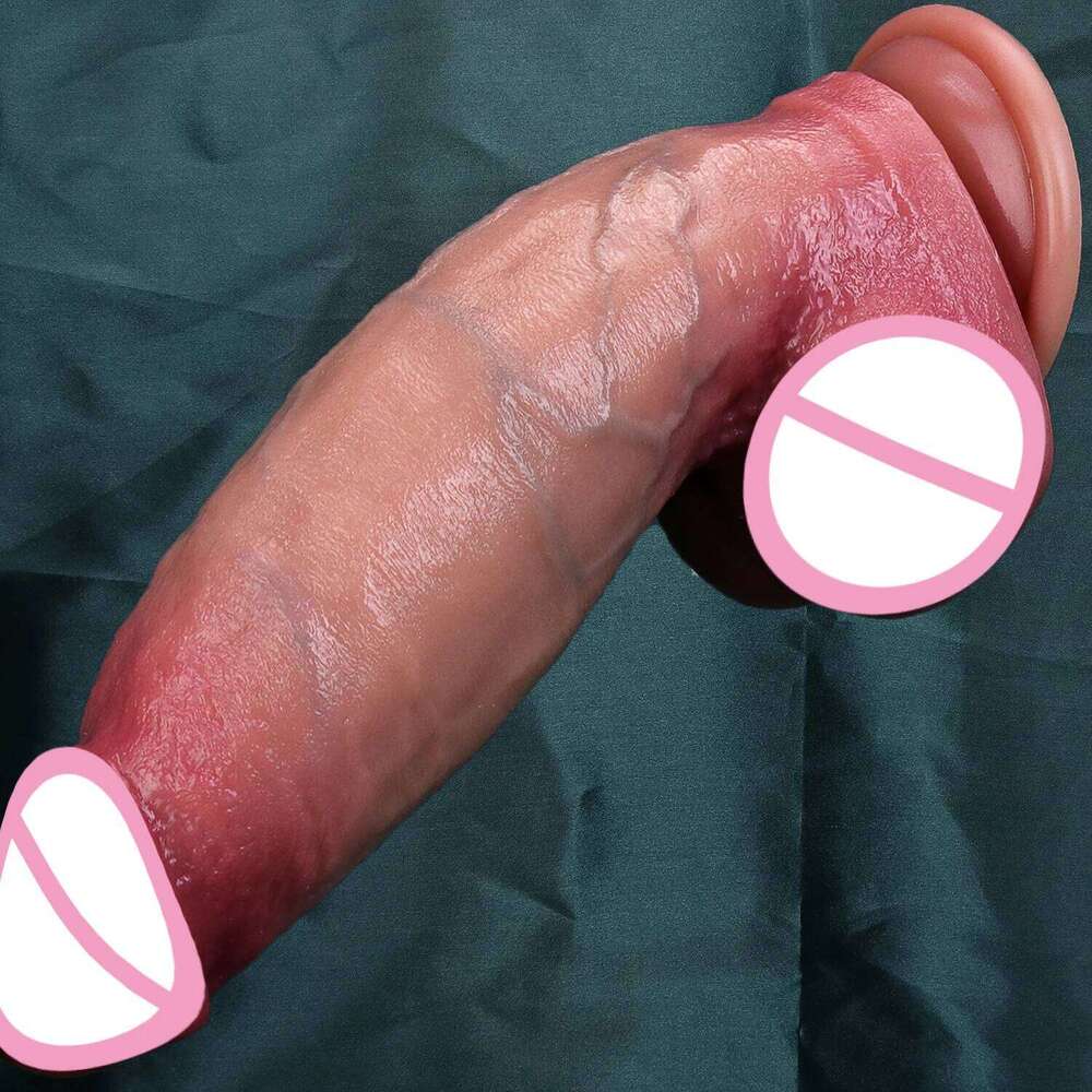 Realistic Veins Soft Silicone Thick Dildo Artificial Penis Male Genitals Masturbation Suction Cup Dick Man Woman Anal Sex Toy 26H0307