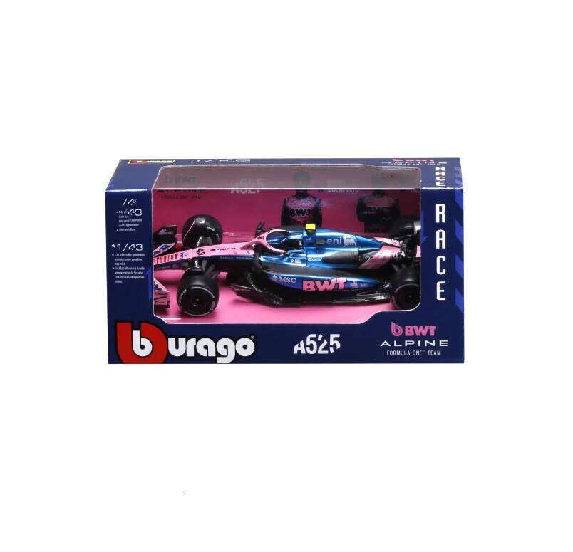 Bburago 1:43 Alpine F1 Team A525#43 2025 Alloy Car Miniature Diecast Model #10 Pierre Gasly #31 Esteban Ocon Toy Collectible Z260306