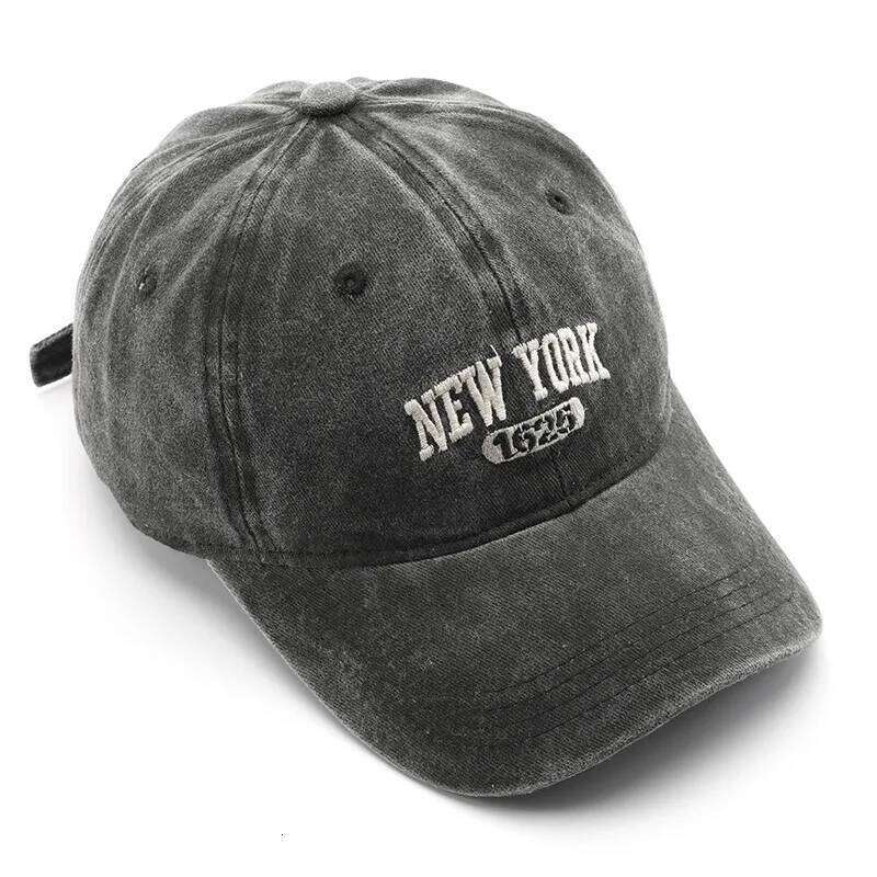 Retro NEW YORK Embroidery Snapback Hat for Men Women Vintage Washed Baseball Caps Spring Autumn Leisure Adjustable Soft Top Hats Y260304