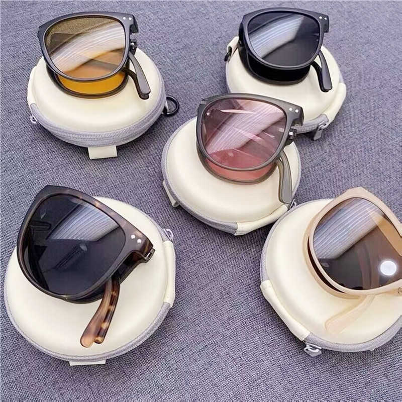 New Under Focus Folding Sunglasses for Women Driving Glasses Anti-Glare Outdoor Glasses Lightweight Folding Sunglasses S260304