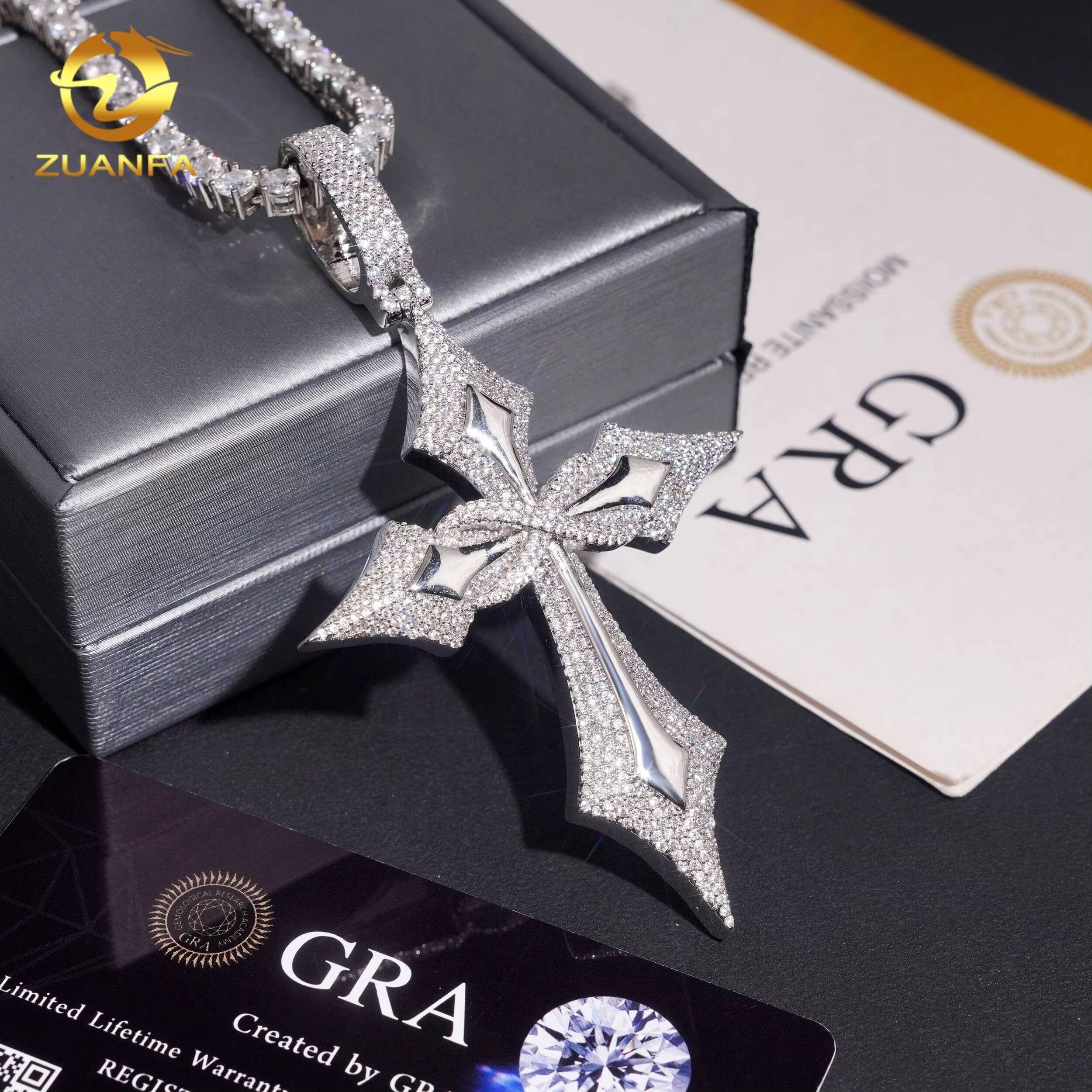 New Arrivals Hip Hop Style Pass Diamond Tester 925 Sterling Silver VVS Moissanite Iced Out Pendant