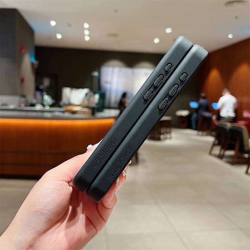 Wildflower Mirror Make Up Phone Case For iPhone 17 16 15 14 13 12 Pro Max Plus wf Luxury Shockproof Anti-drop Clear Back Cover 26H0307