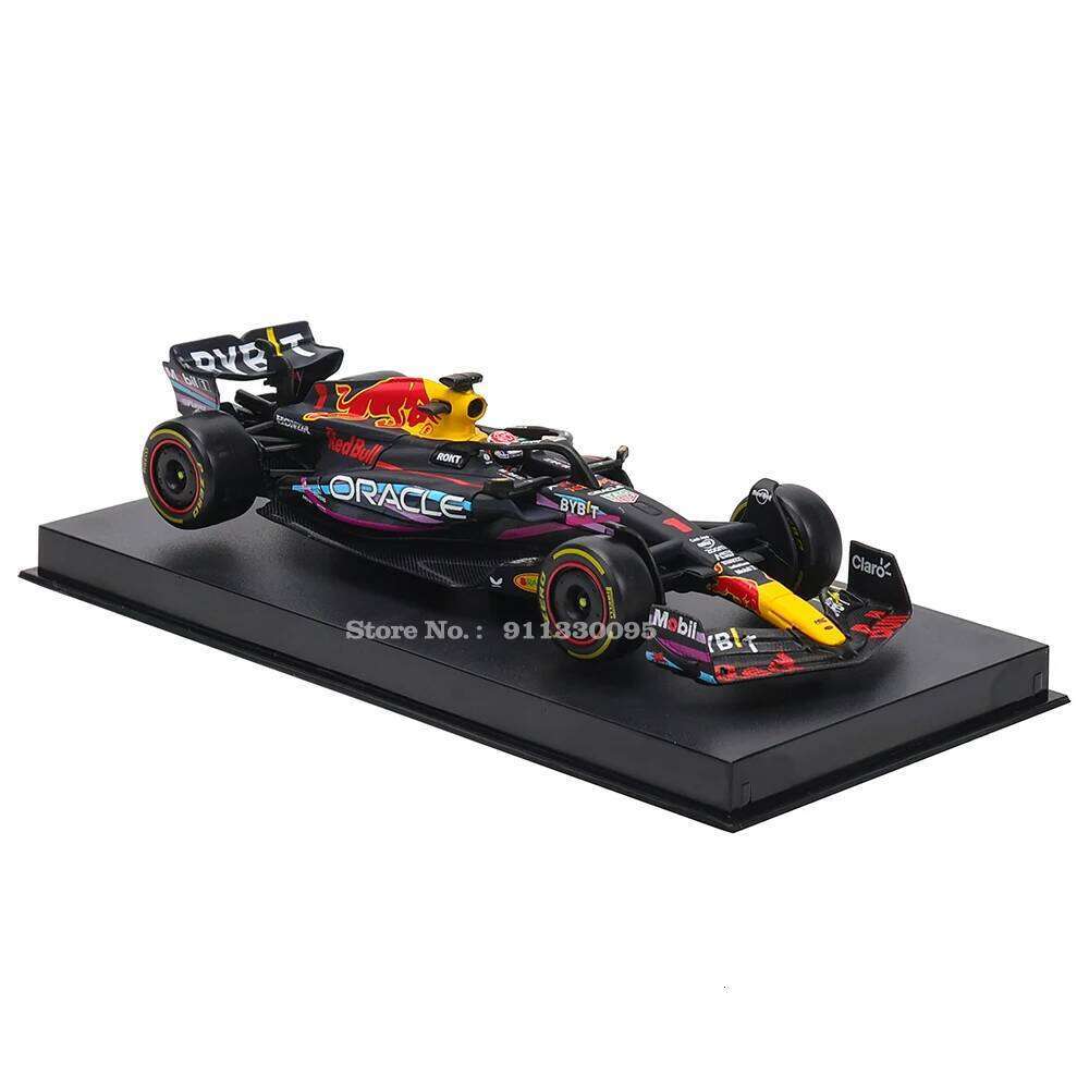 Bburago 1:43 2023 F1 Red Bull Racing RB19 Miami GP 1# Verstappen 11# Perez racing simulation model alloy car toy Z260306