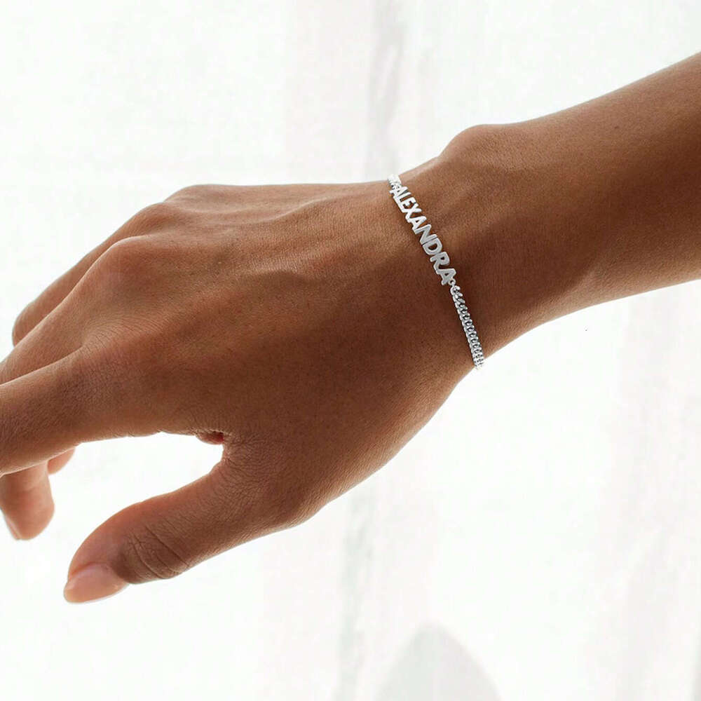 Minimalist Stainless Steel Custom Bracelet Light Luxury Egyptian Cuban Style High-Quality Jewelry Accessories and Women's Gifts