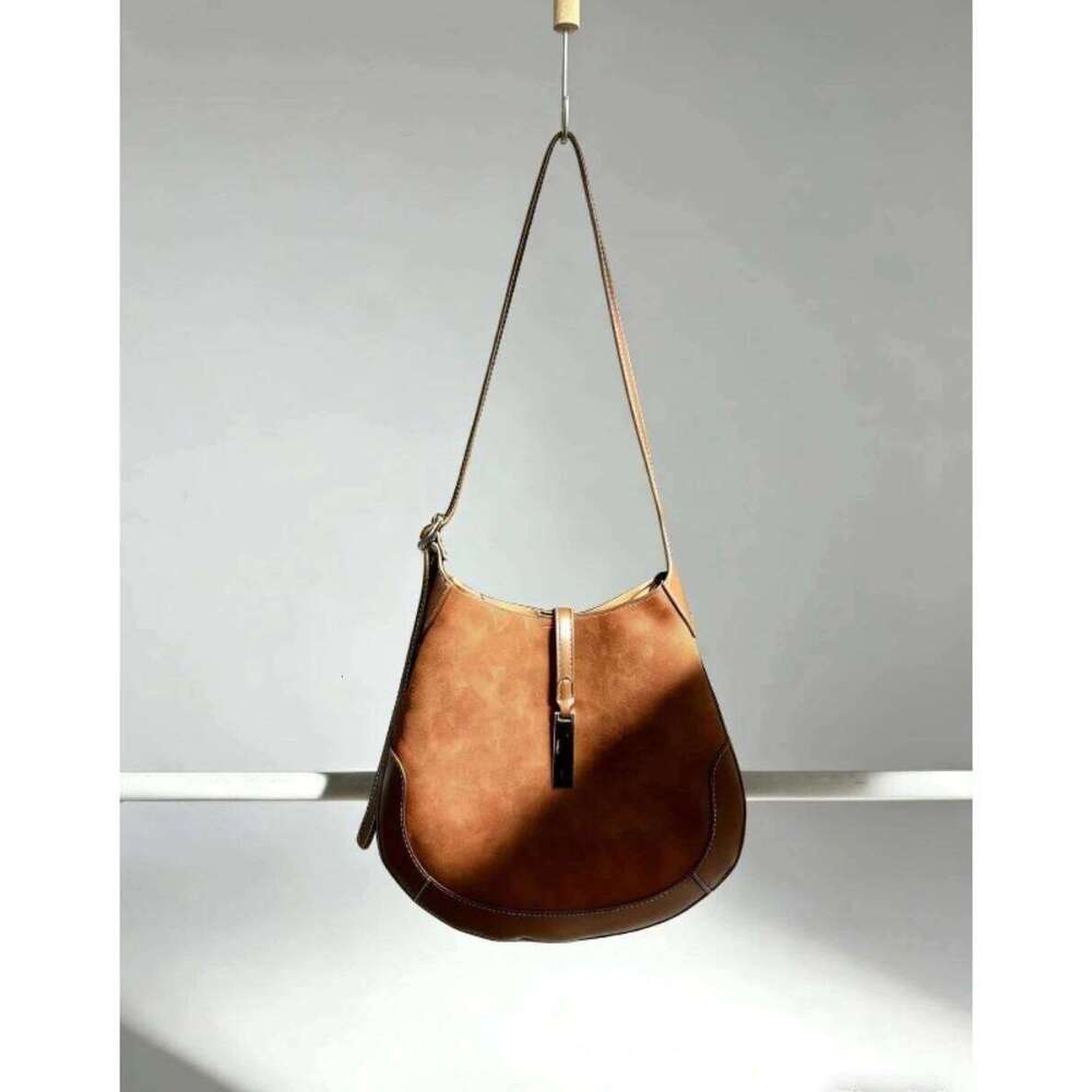New Suede Vintage Shoulder Luxury Women Bags Ladies Underarm Large Capacity Tote Bag shoulder bag Xiu Lai Si
