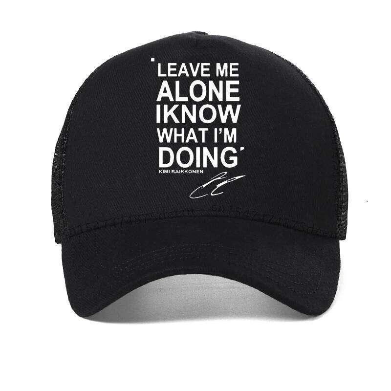 REM LEAVE ME ALONE KNOW WHAT I AM DOING KIMI RAIKKONEN men hat New Fashion High Quality Mesh Breathable Baseball Cap Y260304