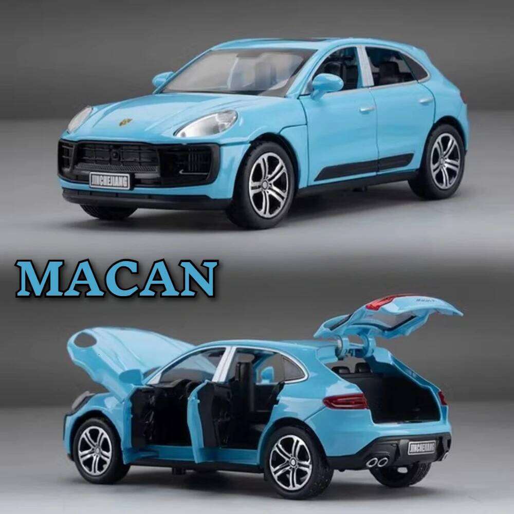 1:32 Macan Panamera Alloy Sports Car Model Diecast Toys 4 Doors Opened with Sound Light Pull Back Metal Vehices Boys Gifts Z260306