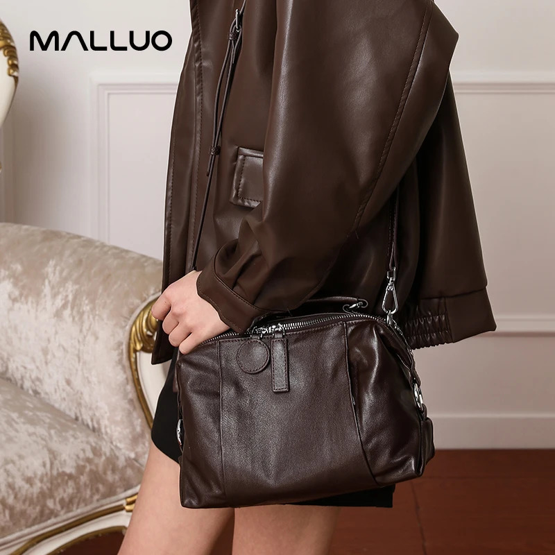 Women Natural Cow Genuine Leather Shoulder Bag Cowhide Lady Soft n Female Handbag for Ladies High Quality 260227