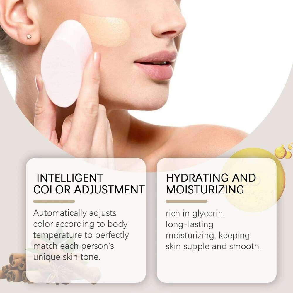West Month Color Changing Face Matte Finish Moisturizing High Coverage Makeup Base Long-Lasting Waterproof Foundation 26L0306