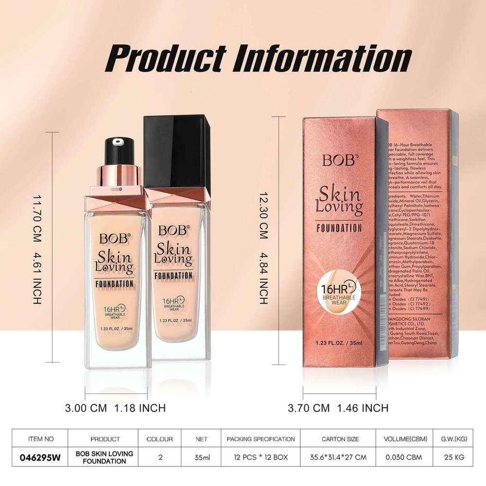 Holding Makeup Liquid Foundation, Lasting Concealer, Transparent Skin, Natural Moisturizing Foundation Make-up 26L0306