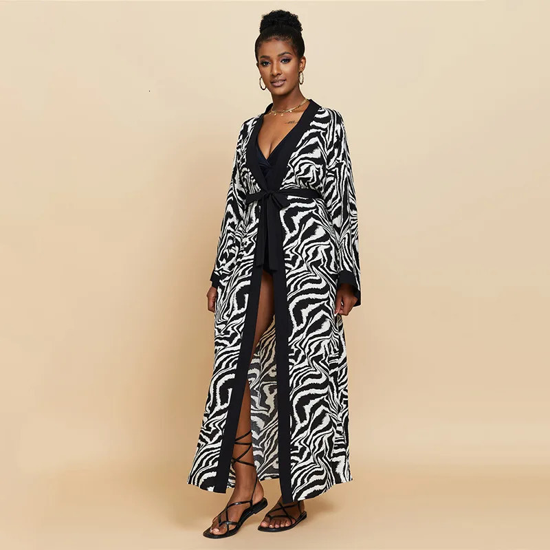 2026 Women Swimsuit Beach Cover Up dress Sleeve Kaftan Tunic Long Pareos Bikinis ups Summer Robe Plage Beachwear 260228