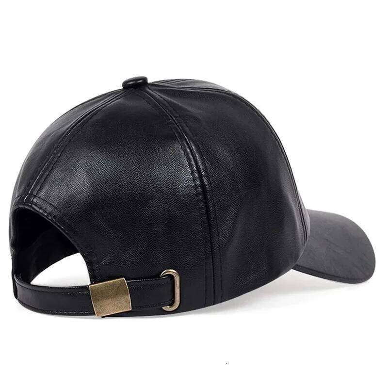 Unisex 1985 Letter Imprinting Leather Baseball Caps Spring and Autumn Outdoor Adjustable Casual Hats Sunscreen Hat Y260304