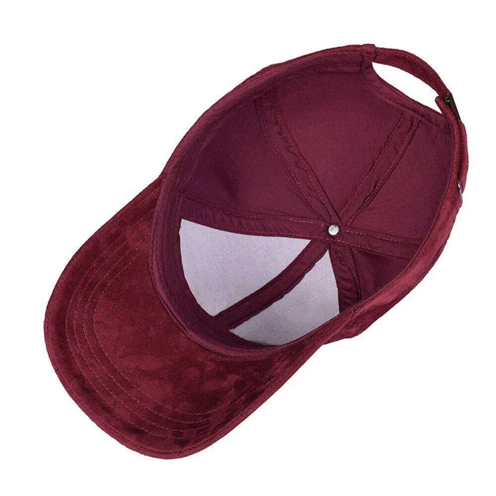 Classic Faux Leather Suede Baseball Cap Corduroy Dad Caps Adjustable Casual Low Profile Dad-Hat Y260304