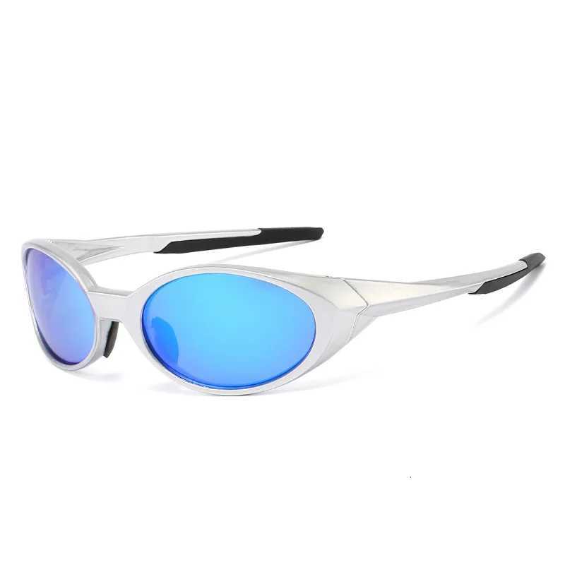 2025New Oval Outdoor Sports Pilot Sunglasses Fashion Y2K Men Driving Sports Sunshade Goggles Beach Cycling UV Protective Glasses S260304W95A