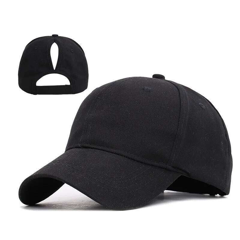 Solid Color Ponytail Baseball Cap for Women Girls Sport Running Golf Tennis Caps Bundle Hair Tie High Messy Bun Ponycap Y260304