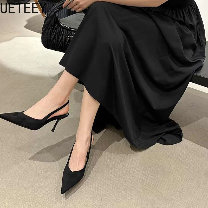 2026 Summer Leopard High Heel Women Sandals Fashion Pointed Toe Shoes Style Banquet Party Sandals Shoes 260303