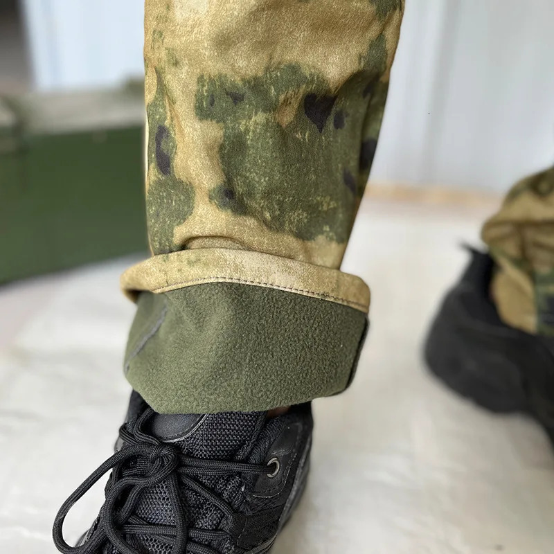 Mens Oversized Fleece Pant For Winter Tactical Joggers Outdoor Camping Ripstop Cargo Pants Working Clothing Hiking Camo Trousers 260305
