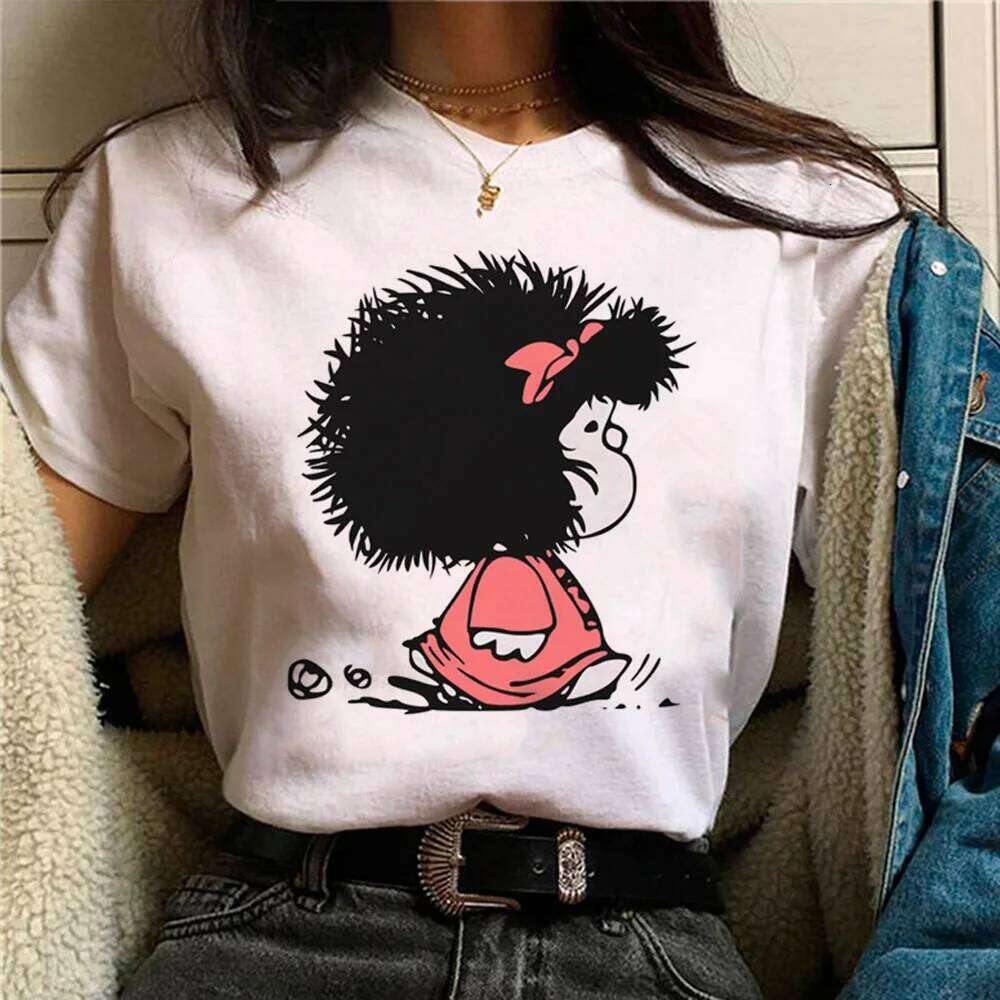 Mafalda Tee women harajuku t-shirts female 2000s streetwear clothes XJ260306 XJ260306