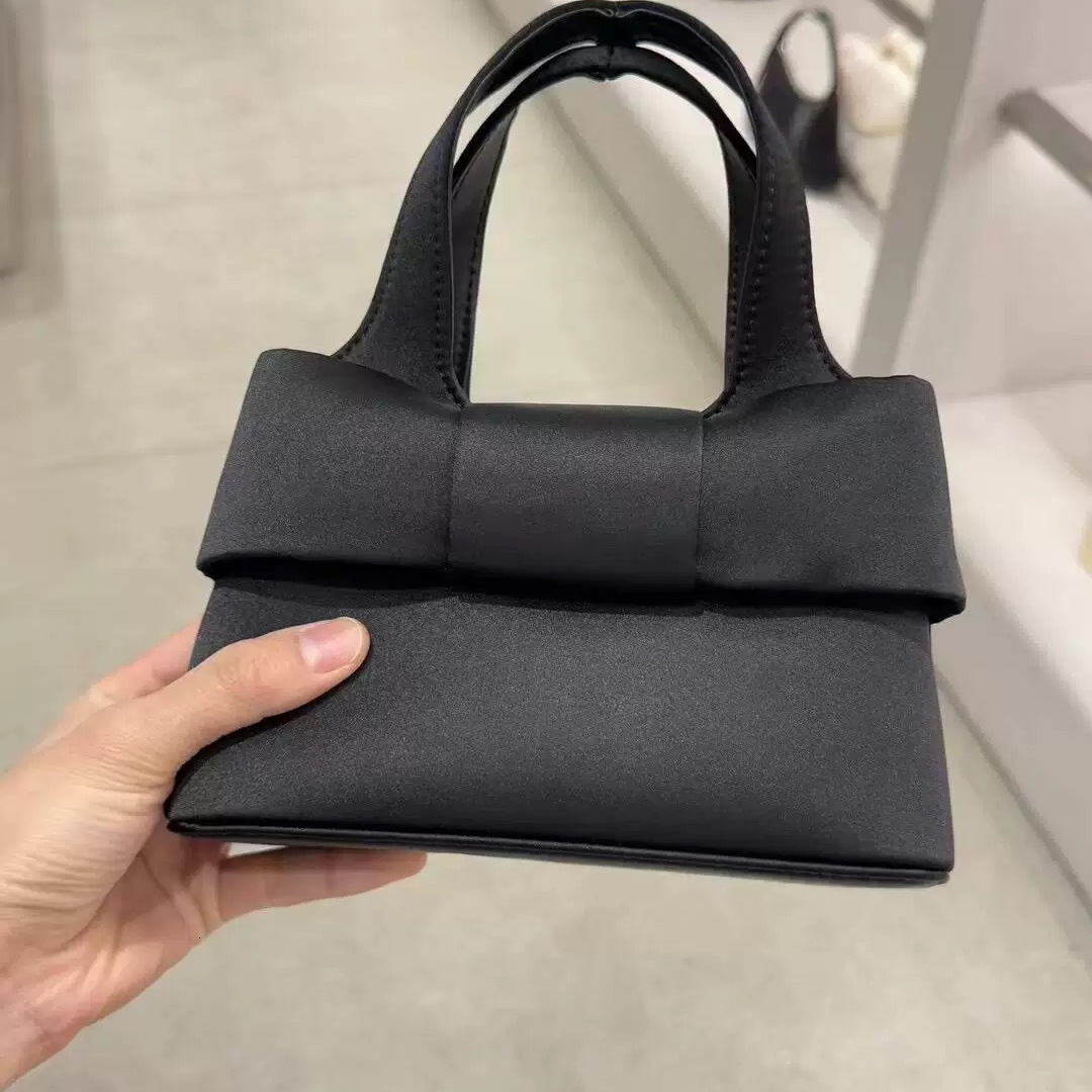Spring bow handbag cute pink sweet girl handbag fashionable texture crossbody bag fashionable shoulder bag designer bag