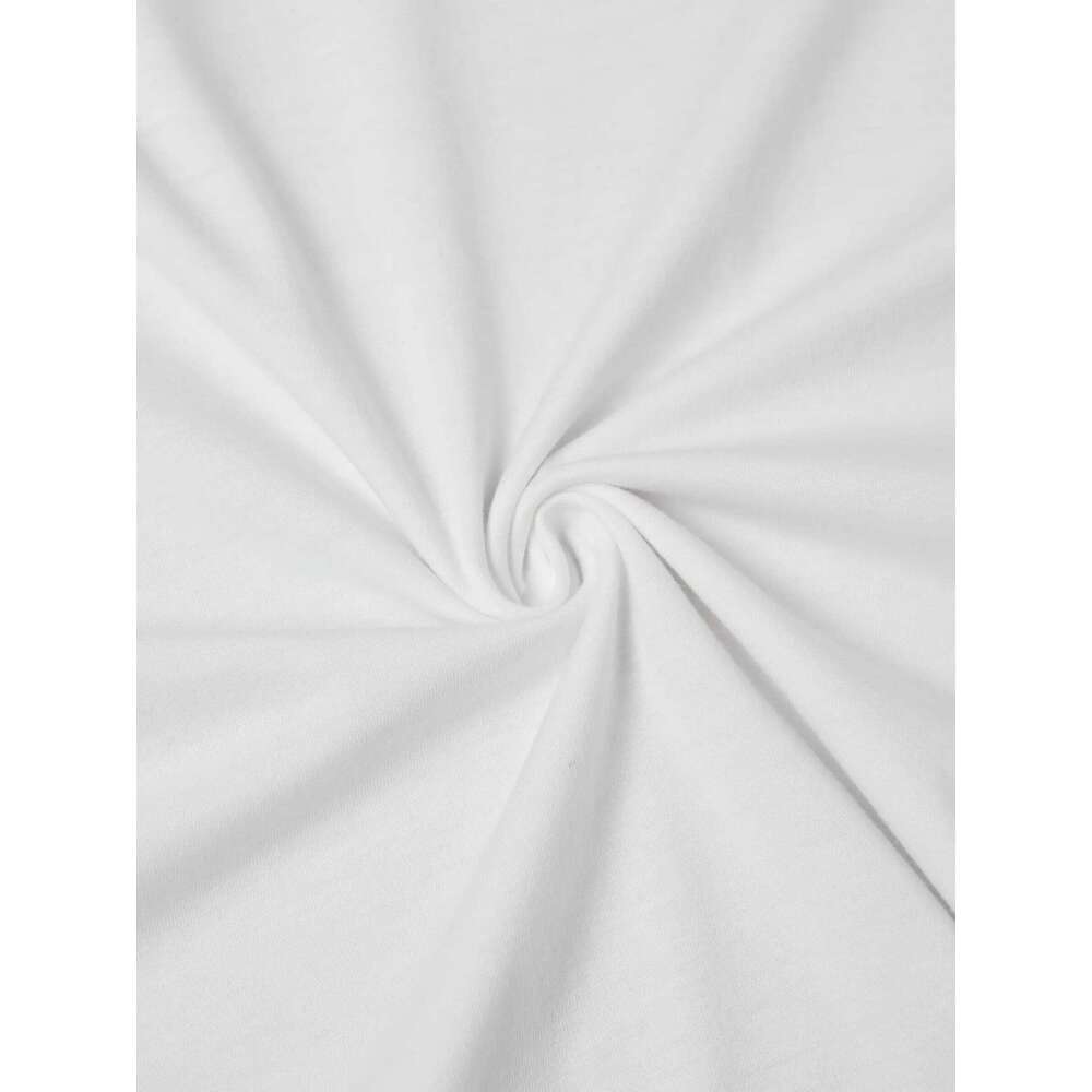 Whimsical Cartoon Print T-Shirt Crew Neck Short Sleeve Casual Tee for Cat Lovers Fashionable Knit Fabric Top All Seasons XJ260306 XJ260306