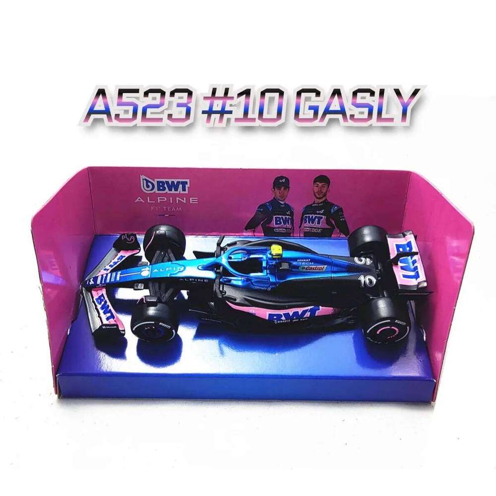 Bburago BWT Alpine A523 #10 Pierre Gasly F1 Car Model, 1:43 Scale Formula 1 Racing French Team Miniature Collectible Figure Toy Z260306