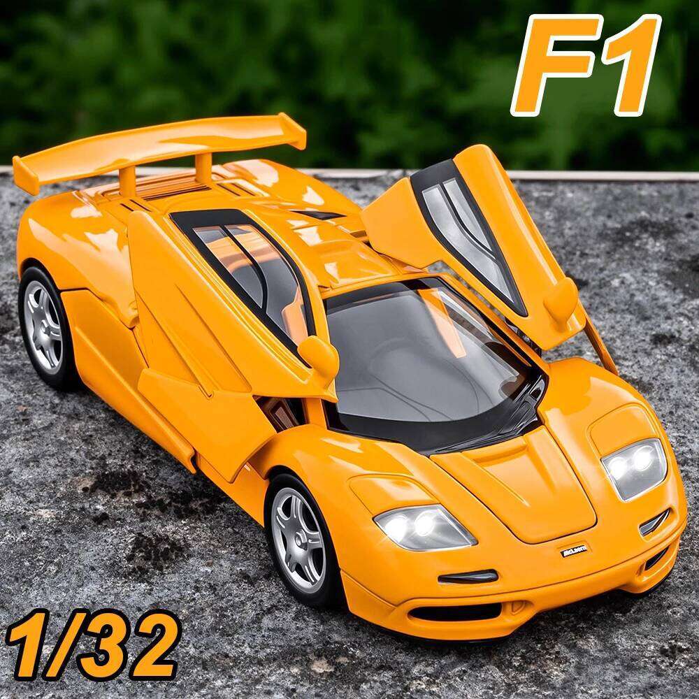 1:32 F1 765LT Car Toys Models Alloy Diecast Sports Cars Sound Light Pull Back Doors Opened Miniature Vehices Kids Birthday Gifts Z260306