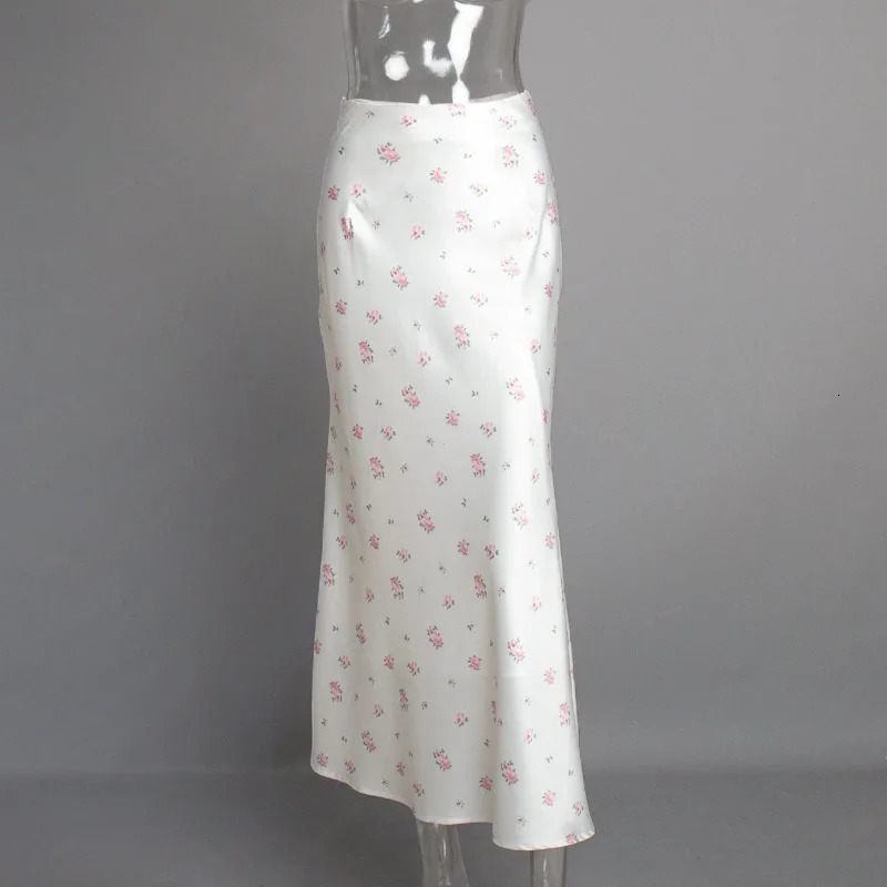 Summer Printed Fashion Long Skirt for Women High Waist Contrast Patchwork Slim Elegant Party Looks Ladies Y2k Maxi Skirt 260306