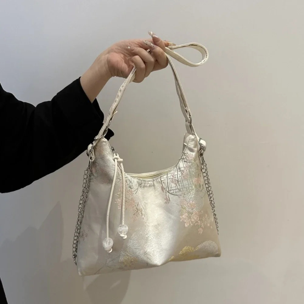 Elegant Chinese Style Backpack Large Capacity Multipurpose Womens Shoulder Bag Exquisite Embroidery Ancient Underarm Travel 260307