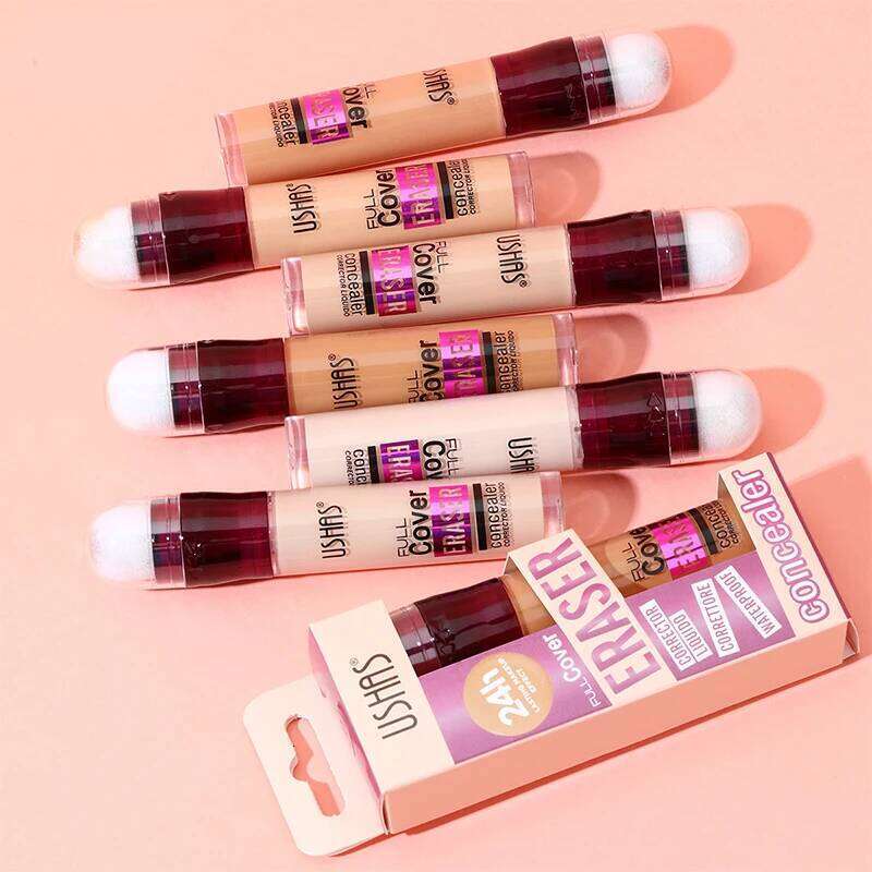 12 colors facial concealer sponge head matte liquid foundation, oil-control long-lasting BB cream,waterproof brightening makeup 26L0306