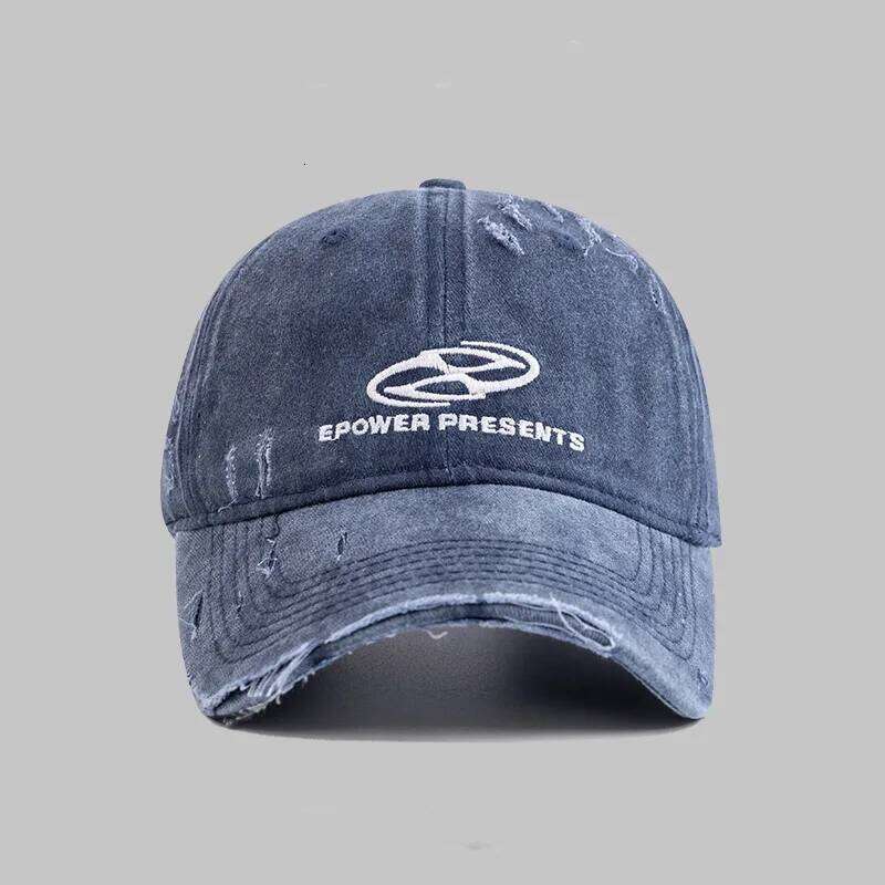 American Retro Washed Distressed Women's Baseball Cap Face Slimming Japanese Style Summer Sun Protection Hat with Letter Design Y260304