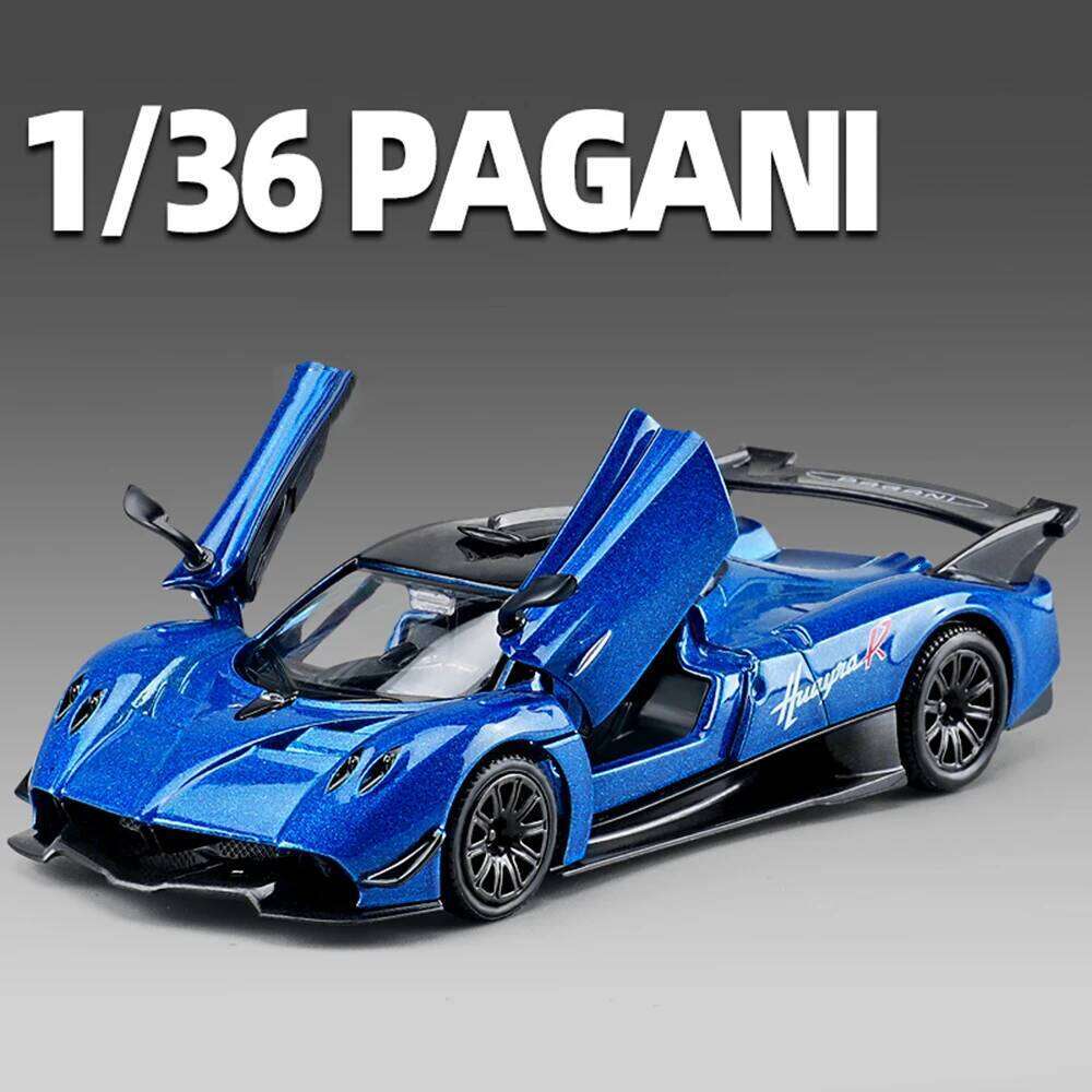 1:36 Pagani Zonda R Huayra Utopia Alloy Diecast Toyota FJ Cruiser Model Toys Car Can Glide Doors Opened Children Christmas Gifts Z260307