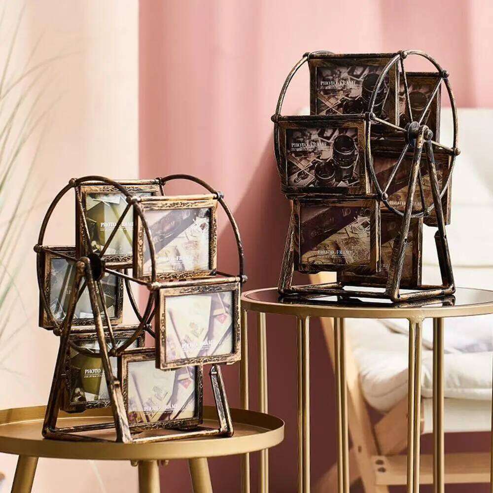5-inch 6 Ferris wheel rotating windmill European and American style baby growth commemorative photo frame H260306