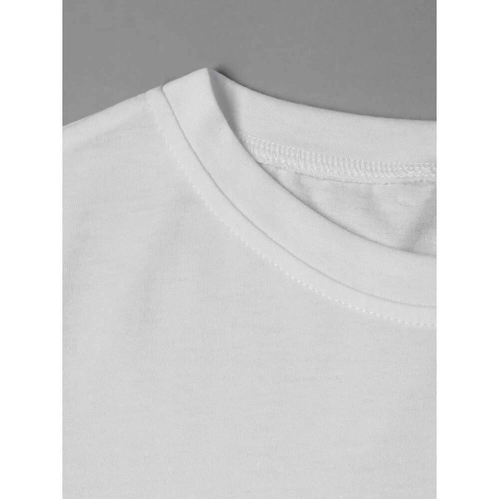 Bear Print T-shirt Casual Crew Neck Short Sleeve Top for Spring & Summer Women's Clothing XJ260306 XJ260306