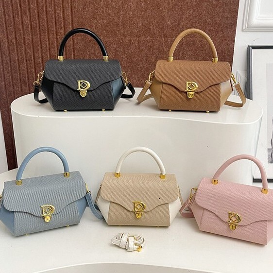 Free Shipping Designer Bags Imported Portable Square Bags Women's New Korean-style Patchwork Trendy Crossbody Bags High-end Niche Luxury Single-s