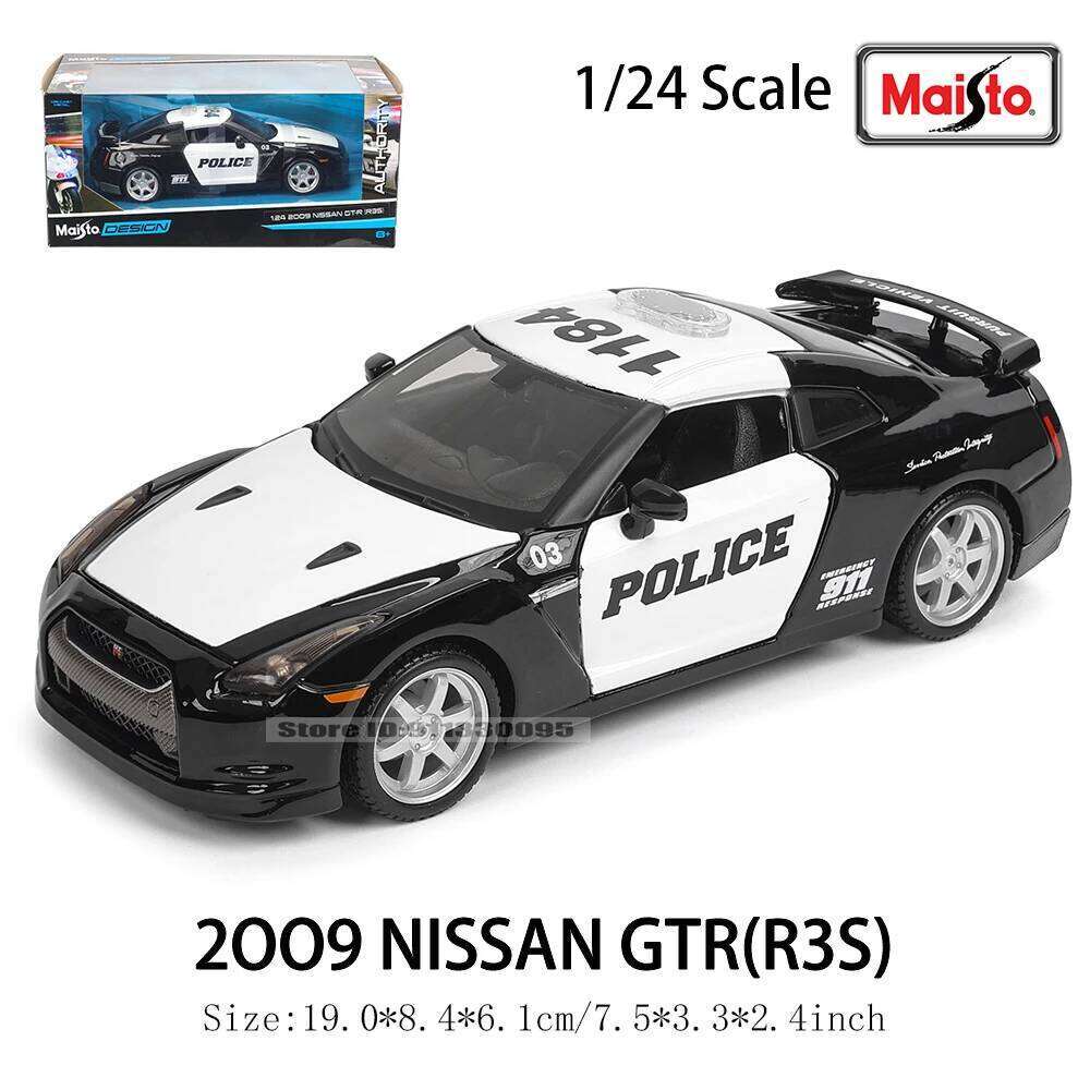 Maisto 1:24 2009 GTR 1973 Nissan Skyline 2000 GT-R alloy car model handicraft decoration collection toy tool gift die-casting Z260306