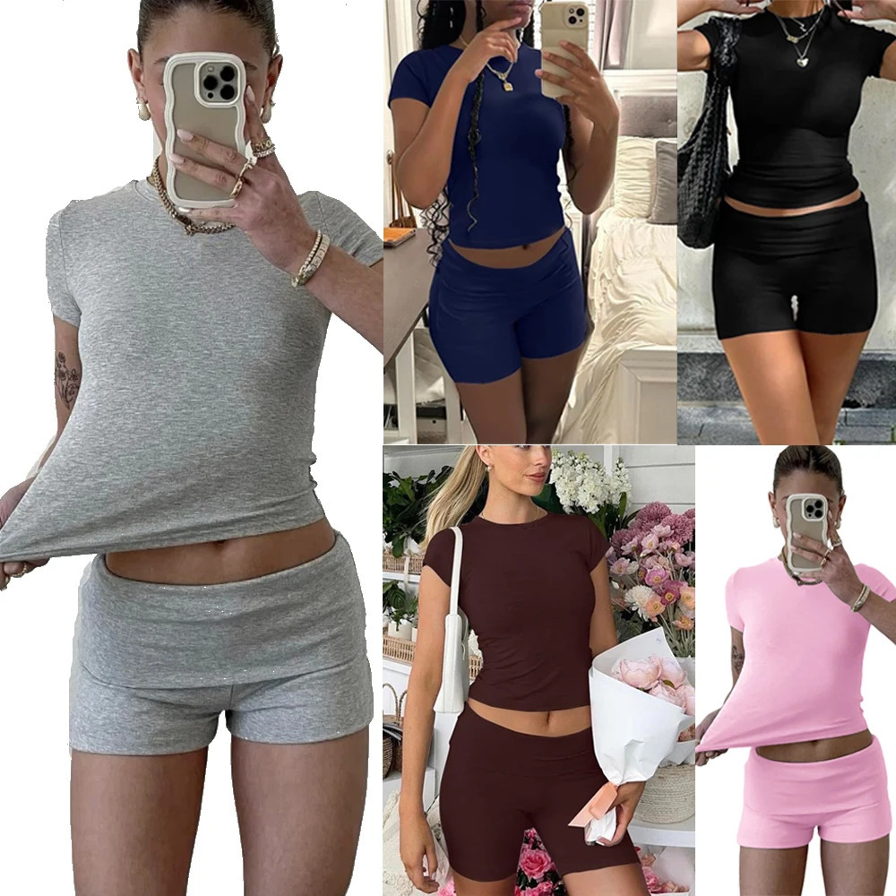 Comfy Cotton Lounge Wear Women Clothes High Stretch Slim Crop Top and Skinny Flare Leg Pants Suit Gym Fitness 2 Two Piece Sets 260306