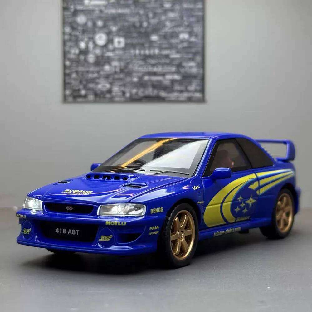 1:32 Subaru Impreza Honda NSX Model Toy Alloy Diecast Car Sound Light Pull Back 4 Doors Opened Vehices for Kids Birthday Present Z260306