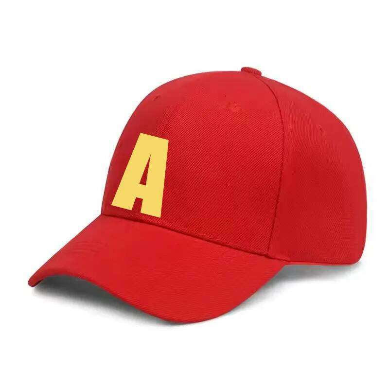 Alvin and The Chipmunks Red Adjustable Baseball Cap Unisex S/P Movie Promo Geek Animation Graphic A/S/T Sun Hats Woman Man Y260304
