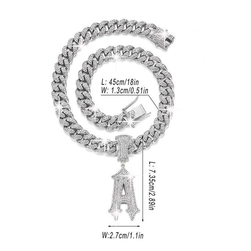 Cross-border exclusive supply of new European and American products: high-quality personalized three-dimensional alloy hip-hop sword pendant